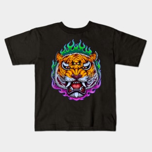 Third Eye Tiger Kids T-Shirt